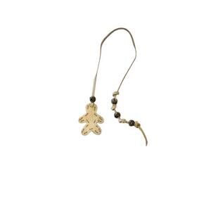 NEW HENRY BEGUELIN women's little men bag charms in taupe